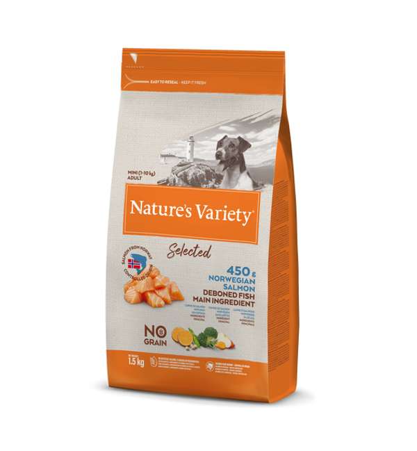 Natures Variety Selected Dry Mini Adult Dog Salmon 1.5kg