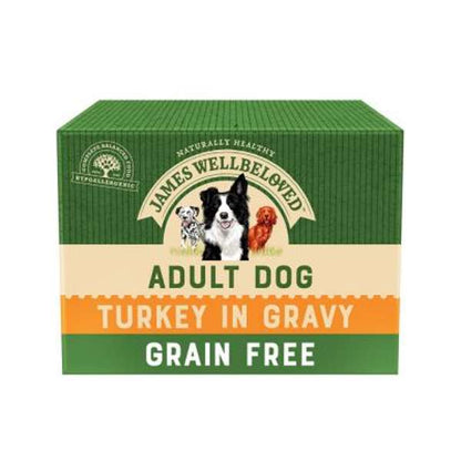 James Wellbeloved Pouches Grain Free Turkey Adult 12 x 100g