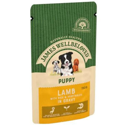 James Wellbeloved Lamb & Rice Puppy Pouch