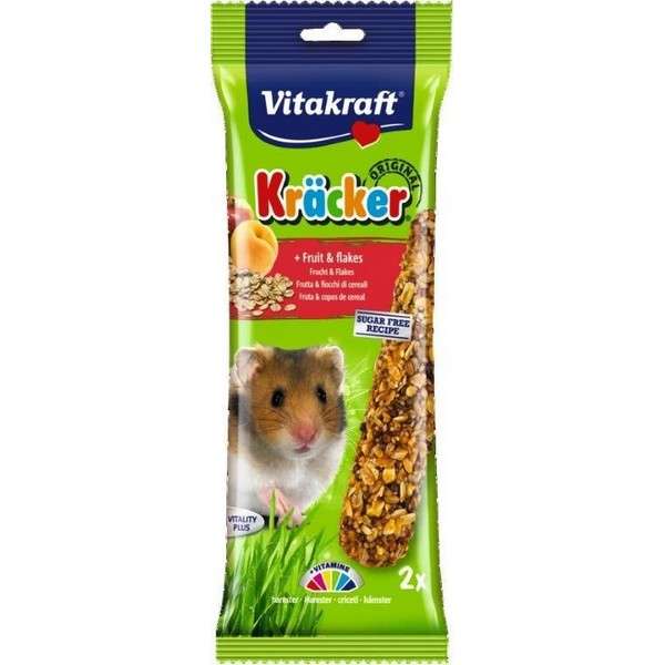Vitakraft Hamster Fruit & Flakes Kracker 112g - Case of 5